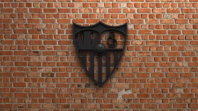 sevilla fc logo Modelo de impresión 3D .c4d .max .obj .3ds .fbx .stl .blend 