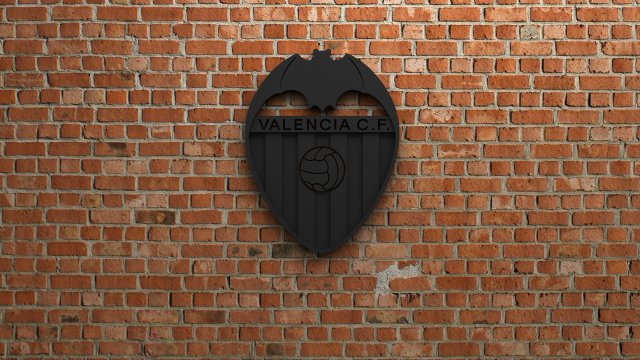 valencia cf logo 3D Print Model .c4d .max .obj .3ds .fbx .stl .blend 