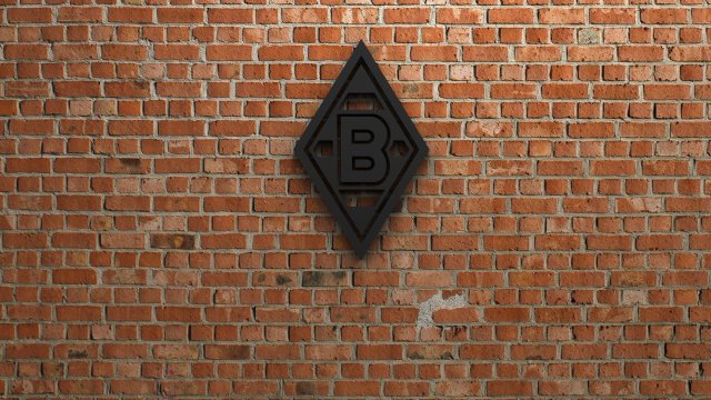 borussia monchengladbach logo 3D प्रिंट मॉडल .c4d .max .obj .3ds .fbx .stl .blend