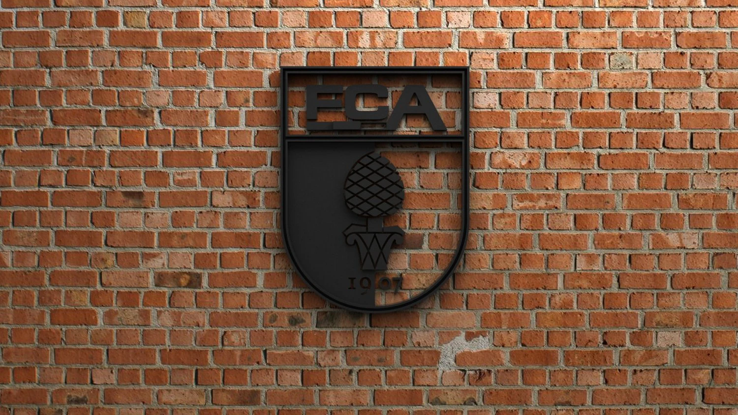 fc augsburg logo 3D Print Model .c4d .max .obj .3ds .fbx .stl .blend 
