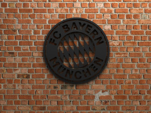 fc bayern munchen logo 3D-Druckmodell