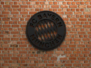 FC Bayern Munchen-logo 3D printmodel