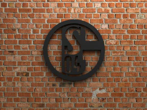 FC Schalke 04 logosu 3D Baskı Modeli