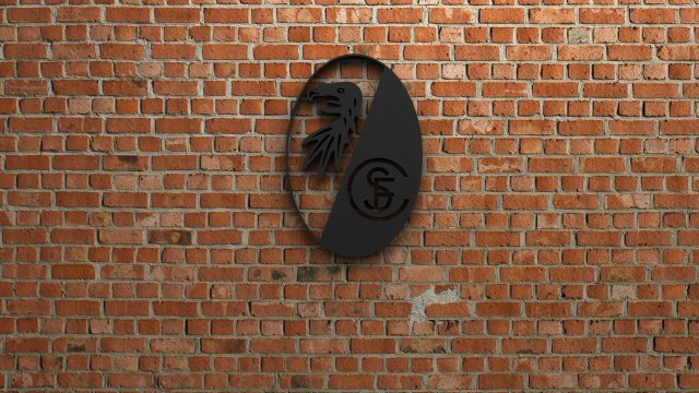 sc freiburg logo Model Cetak 3D .c4d .max .obj .3ds .fbx .stl .blend 