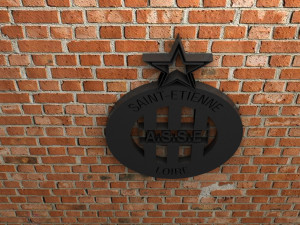 as saint-etienne logo Modèles 3D en vedette