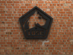 Lille OSC-Logo 3D Druckmodell