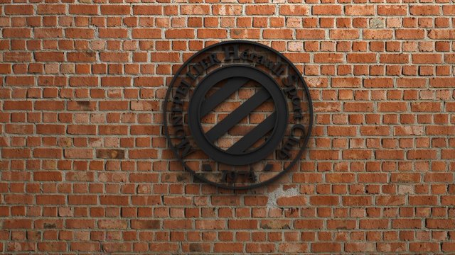 montpellier hsc logo 3Dプリントモデル .c4d .max .obj .3ds .fbx .stl .blend 