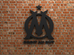 olympique de marseille logo 3D प्रिंट मॉडल