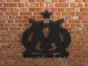 olympique de marseille logo 3D Print Model