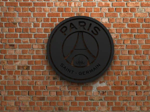 Logo des FC Paris Saint-Germain 3D Druckmodell
