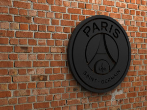 paris saint-germain fc logo 3D 프린트 모델