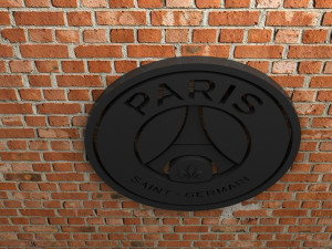 paris saint-germain fc logo 3D 프린트 모델
