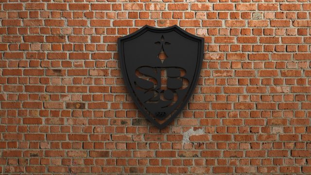 stade brestois 29 logo 3D प्रिंट मॉडल .c4d .max .obj .3ds .fbx .stl .blend 