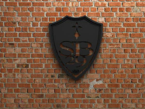 스타드 브레스토아 29 로고 3D 프린트 모델