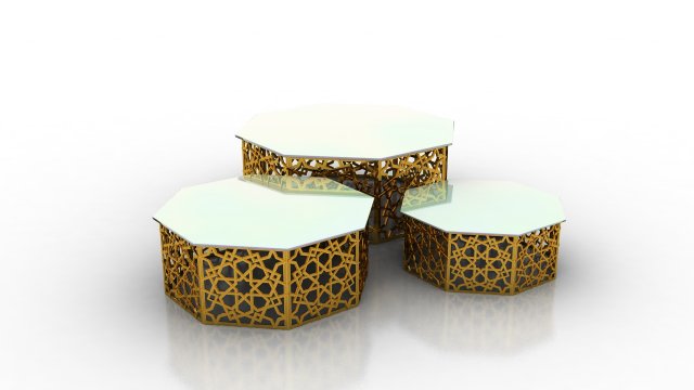 arabesque table 3D 모델 .c4d .max .obj .3ds .fbx .stl .blend 