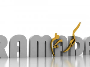 라마단 카림 3d 아랍어 문자 장식 3D 모델