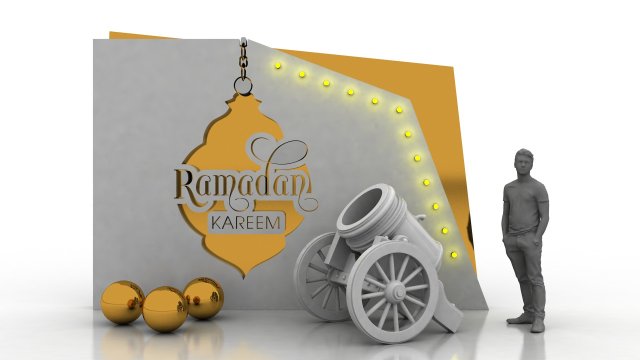 ramadan decorative elements 3D 모델 .c4d .max .obj .3ds .fbx .stl .blend 