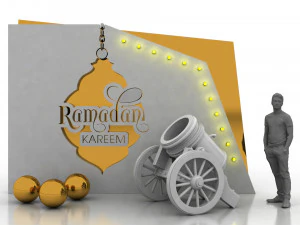 ramadan decoratieve elementen 3D Model