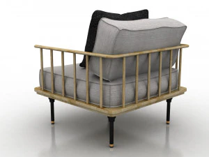 couch- single seat 3D Model