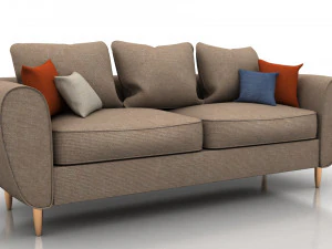 ソファカナッペ 3Dモデル