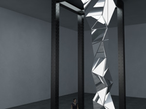 rustic columns structure collection 3D 모델