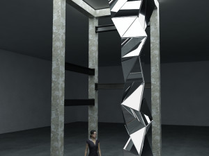 rustic columns structure collection 3D 모델