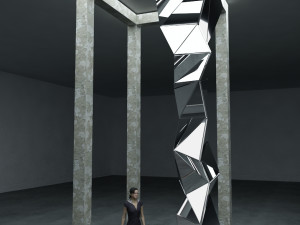 rustic columns structure collection 3D 모델