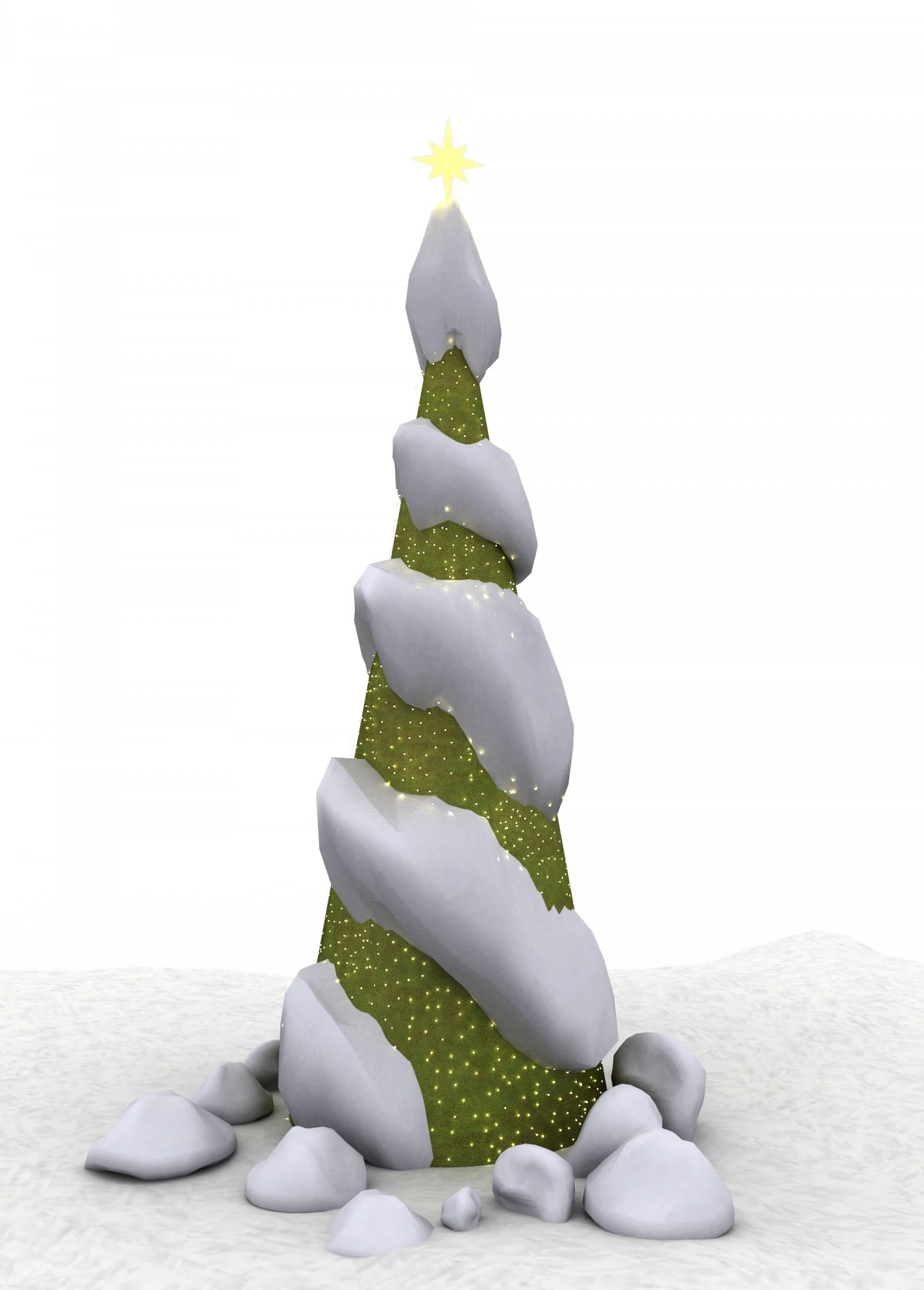 Christmas tree 3D Model .c4d .max .obj .3ds .fbx .stl .blend