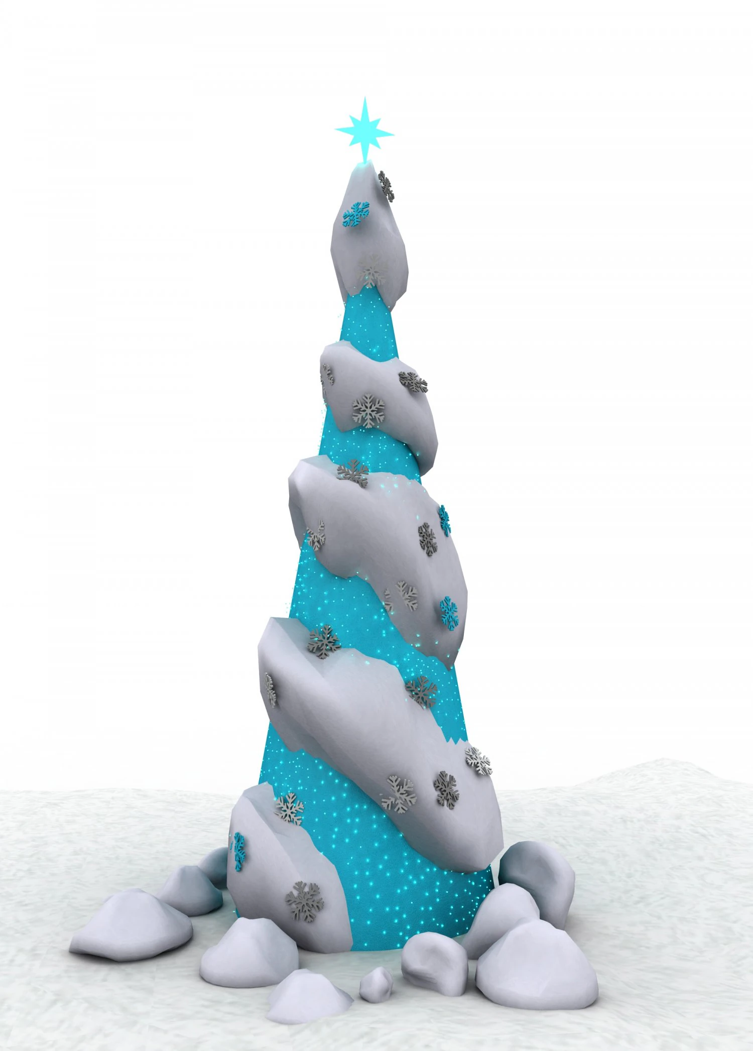 Christmas tree 3D Model .c4d .max .obj .3ds .fbx .stl .blend