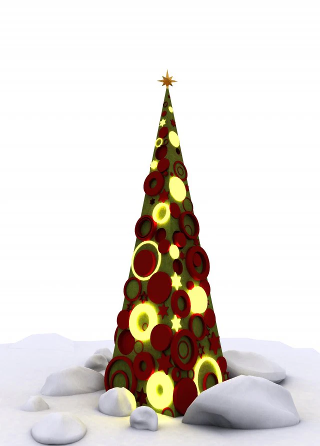 Weihnachtsbaum 3D Modell .c4d .max .obj .3ds .fbx .stl .blend 