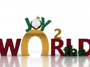 christmas decorative element 3D 모델