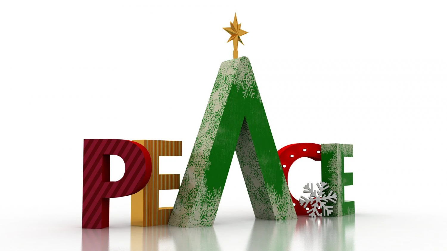christmas decorative element 3D Model .c4d .max .obj .3ds .fbx .stl .blend
