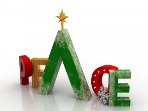 christmas decorative element 3D Model