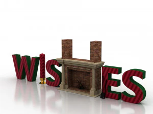 christmas decorative element 3D Model