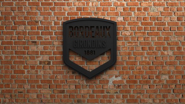 fc girondins de bordeaux logo 3D Print Model .c4d .max .obj .3ds .fbx .stl .blend 