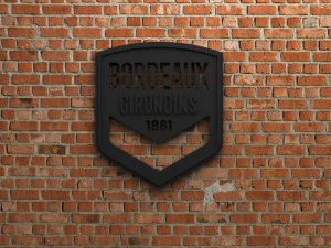 Logo des FC Girondins de Bordeaux 3D Druckmodell