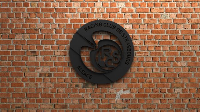 rc strasbourg alsace logo Model do druku 3D .c4d .max .obj .3ds .fbx .stl .blend 