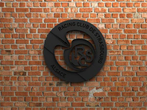 RC Stra&szlig;burg Elsass Logo 3D Druckmodell