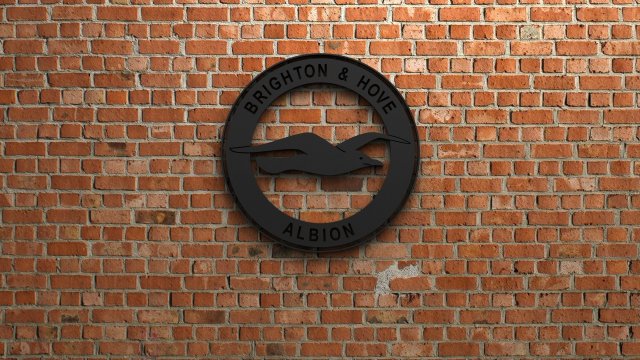 brighton hove albion fc logo 3D Print Model .c4d .max .obj .3ds .fbx .stl .blend 