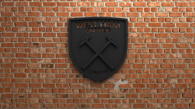 west ham united fc logo 3D Print Model .c4d .max .obj .3ds .fbx .stl .blend 