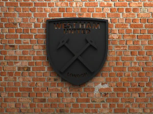 Logo del West Ham United FC Modello di stampa 3D
