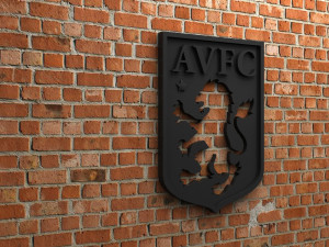 aston villa fc logo Model Cetak 3D