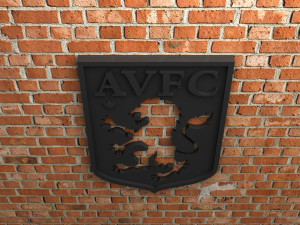aston villa fc logo Model Cetak 3D