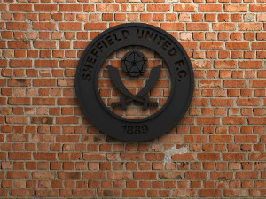 Sheffield United FC-Logo 3D Druckmodell