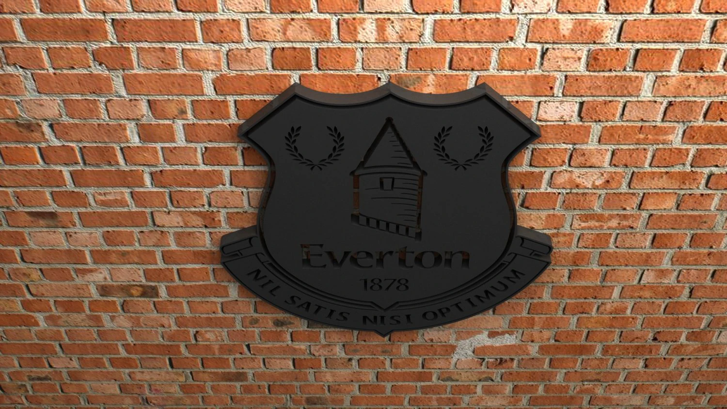 everton fc logo 3D Print Model .c4d .max .obj .3ds .fbx .stl .blend 