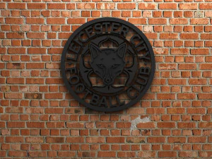 Logo des Leicester City FC 3D Druckmodell