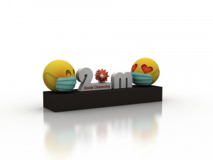 social distancing model for coronavirus 3D Model