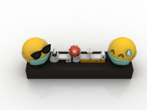 social distancing model for coronavirus 3D 모델