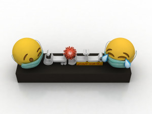 social distancing model for coronavirus Model 3D