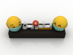 social distancing model for coronavirus Model 3D